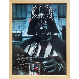 Autograph by Dave Prowse and Earl Jones | Darth Vader | Framed